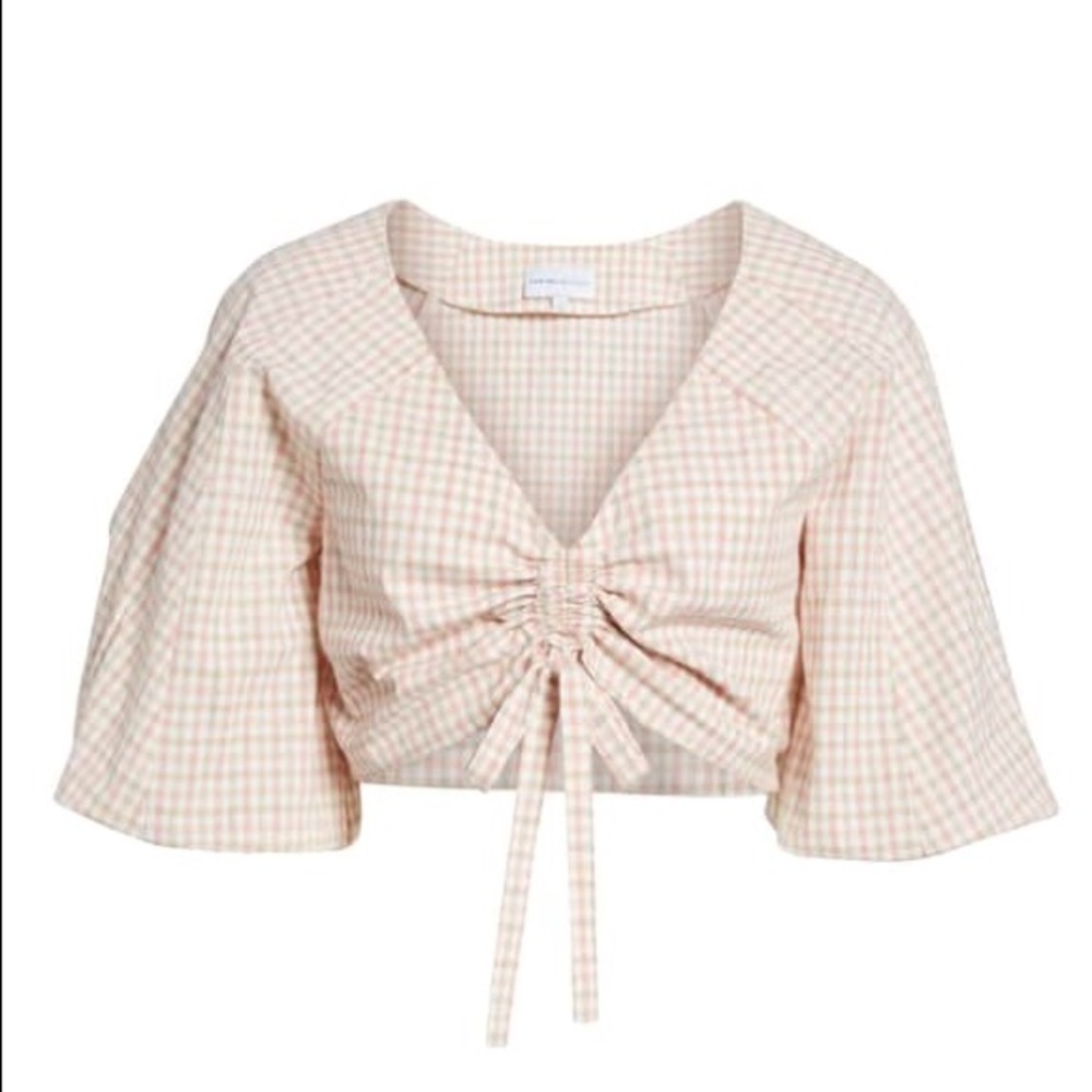 Chriselle X J.O.A Runched Front Crop Top